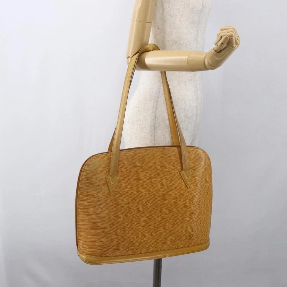 LOUIS VUITTON Epi Lussac Shoulder Bag Yellow M52289 LV Auth 156993